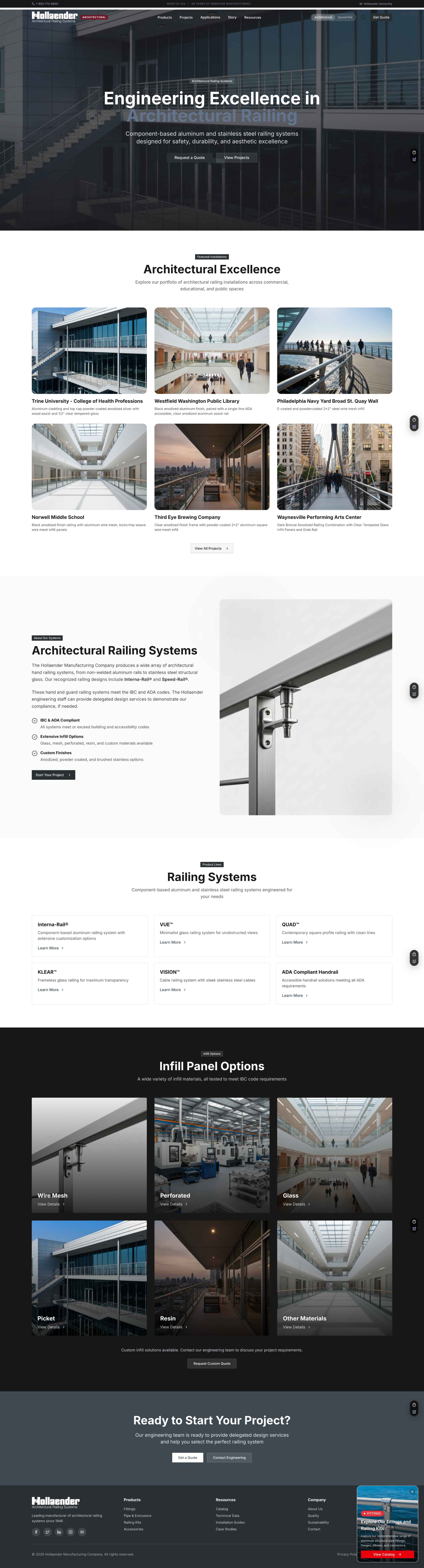Architectural railing